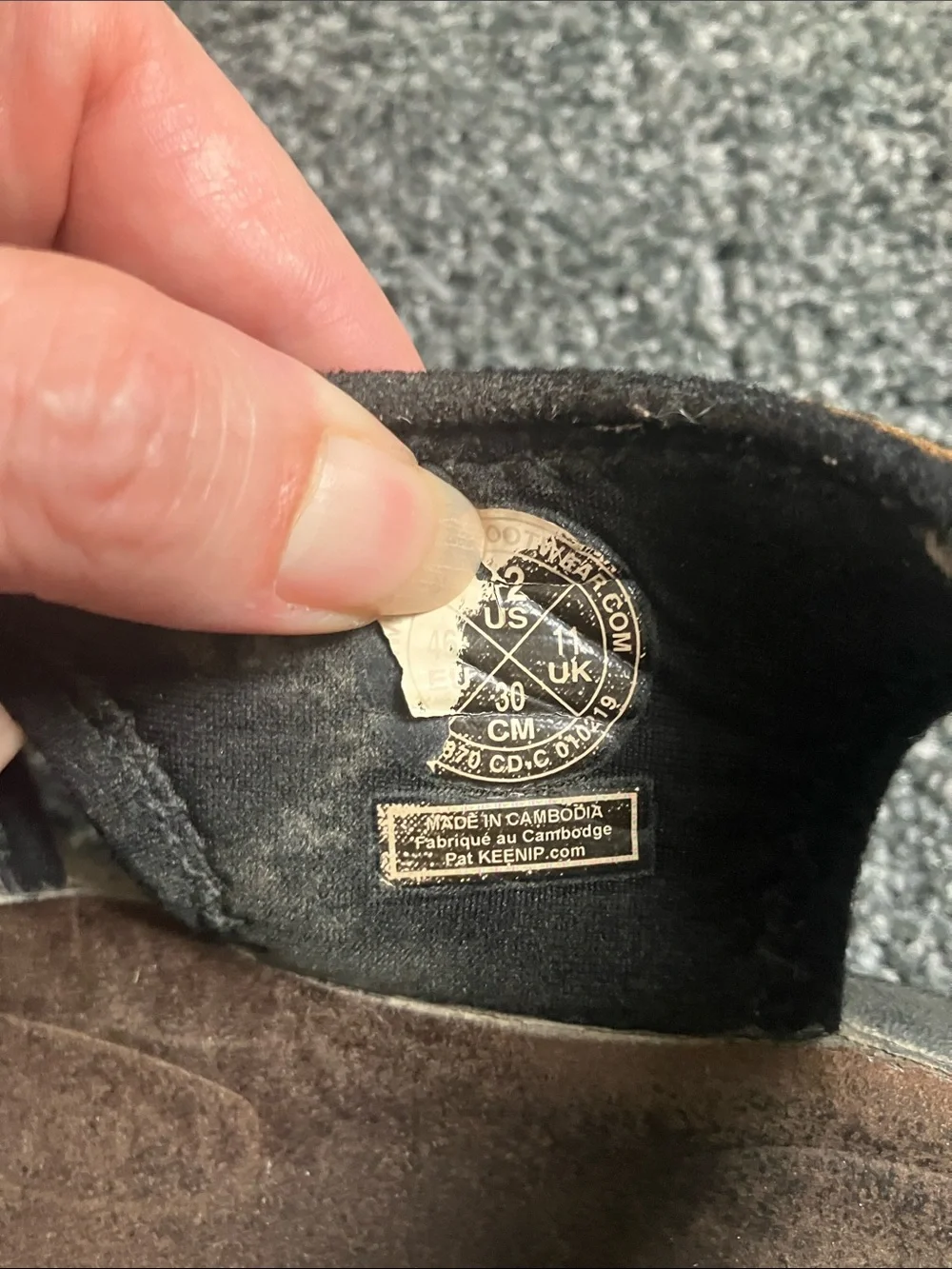 KEEN Brown Leather Outdoor Sandal with Black Sole and Yellow Accents